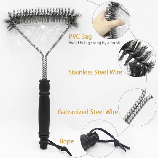 2024 New Grill Brush And Scraper Best BBQ Cleaner Perfect Tools For All Grill Types Including Weber Ideal Barbecue Accessories