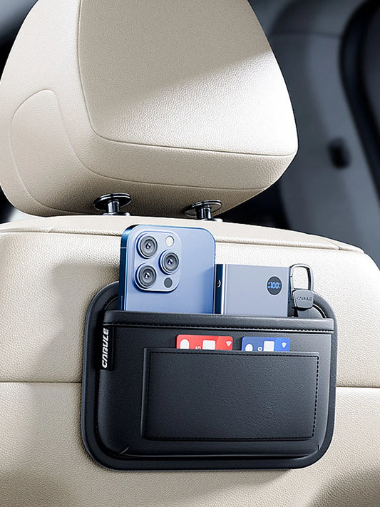 Car Seat Side Pocket Organizer Purse Bag Receipts Card Interior Accessories Car Organizer Storage Bag Multi-functional